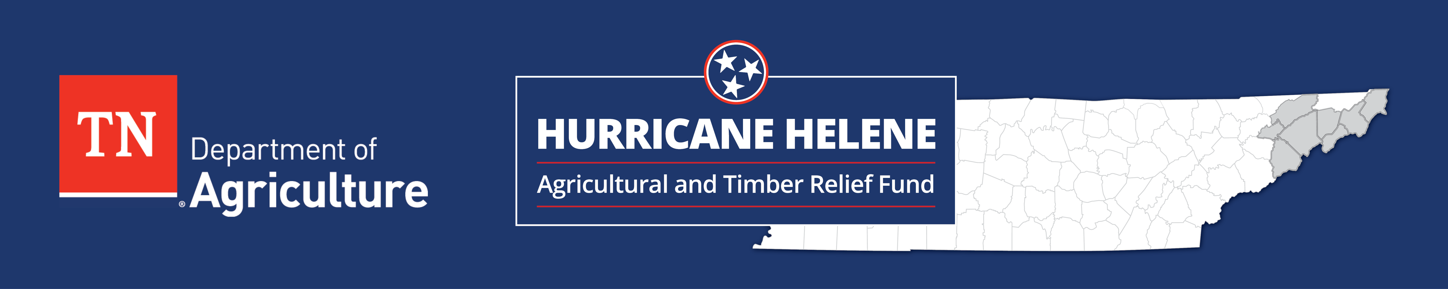 TN Department of Agriculture: Hurricane Helene Agricultural and Timber Relief Fund banner image